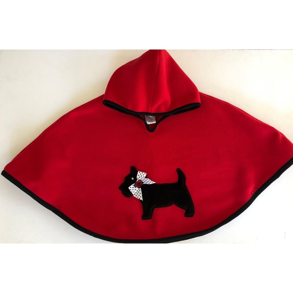 Good Lad Girls Red Poncho/Capelet, one size